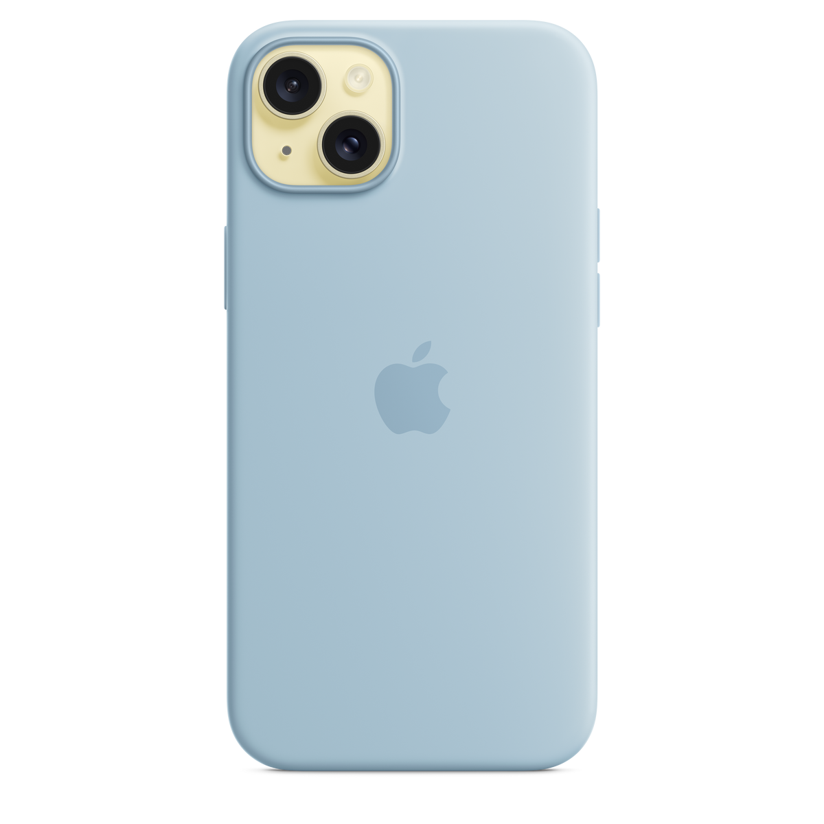 Funda de silicona con MagSafe para el iPhone 15 Plus - Azul claro - Macnificos