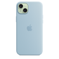 Funda de silicona con MagSafe para el iPhone 15 Plus - Azul claro - Macnificos
