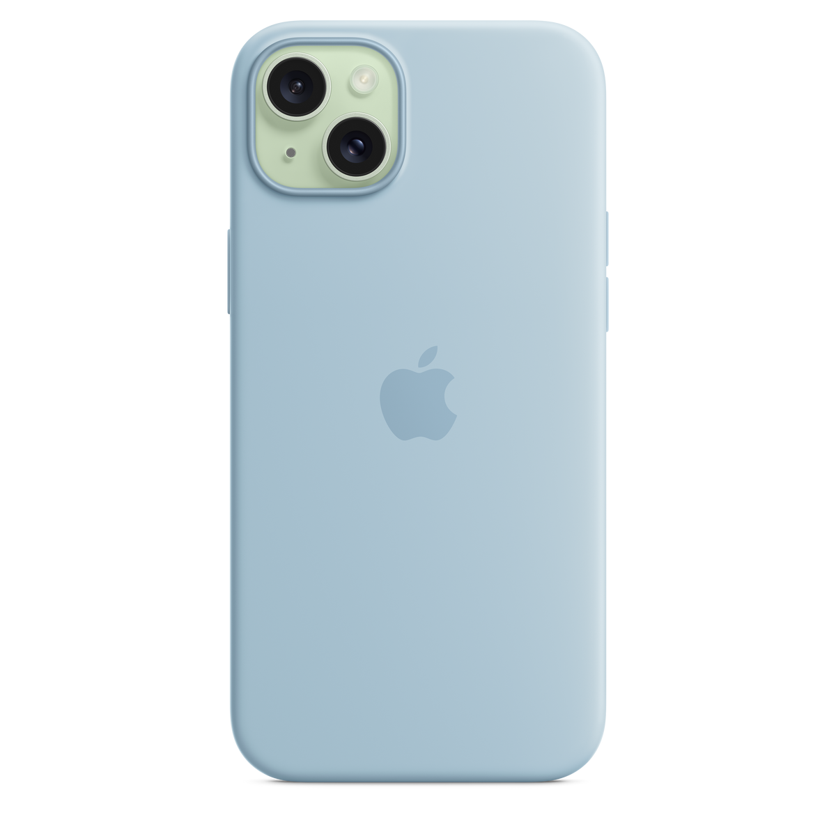 Funda de silicona con MagSafe para el iPhone 15 Plus - Azul claro - Macnificos