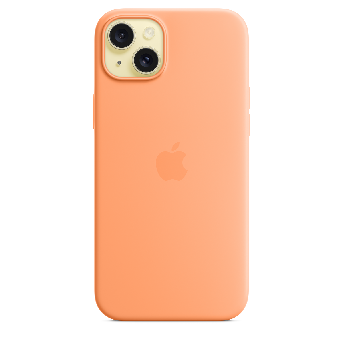 Funda de silicona con MagSafe para el iPhone 15 Plus - Naranja sorbete - Macnificos