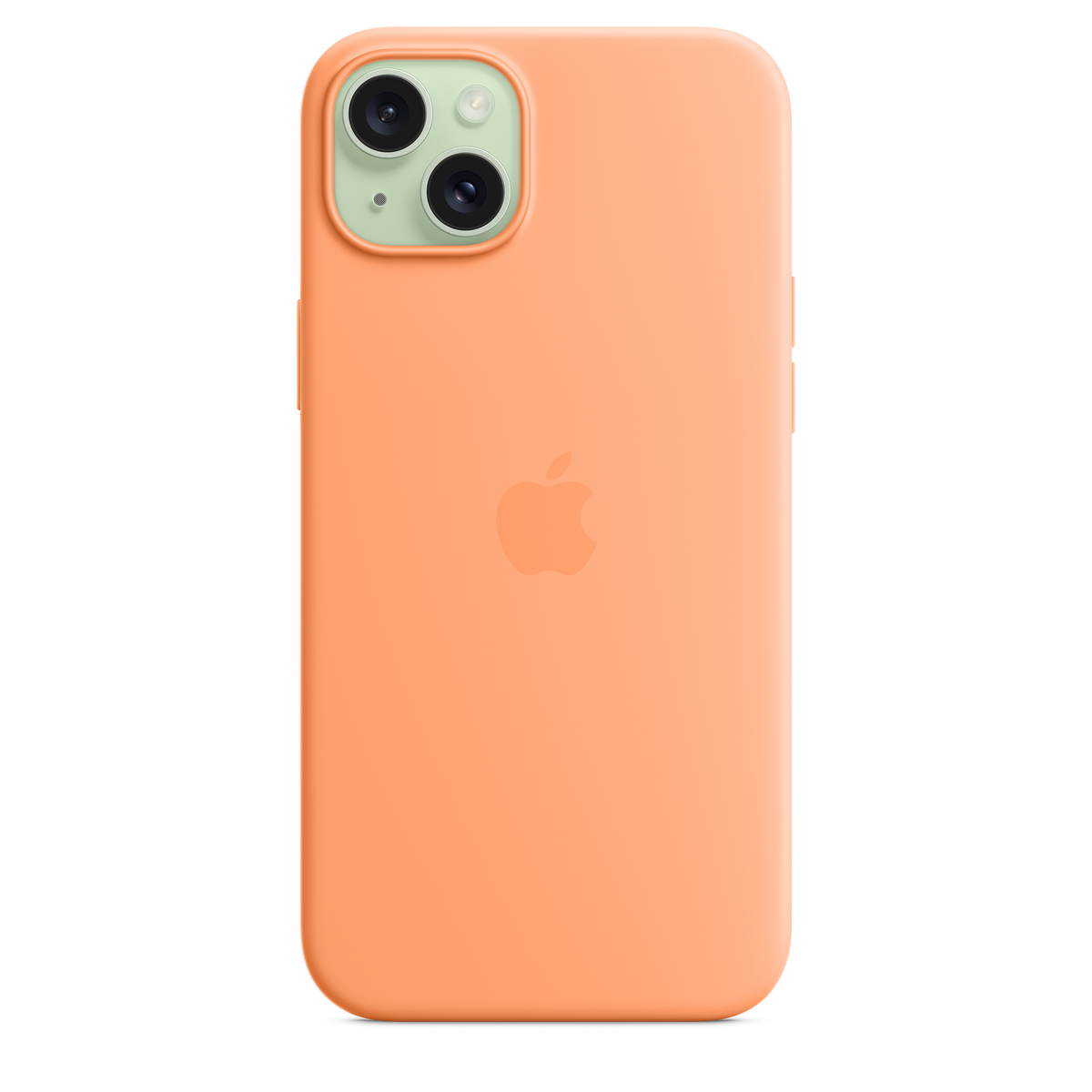 Funda de silicona con MagSafe para el iPhone 15 Plus - Naranja sorbete - Macnificos