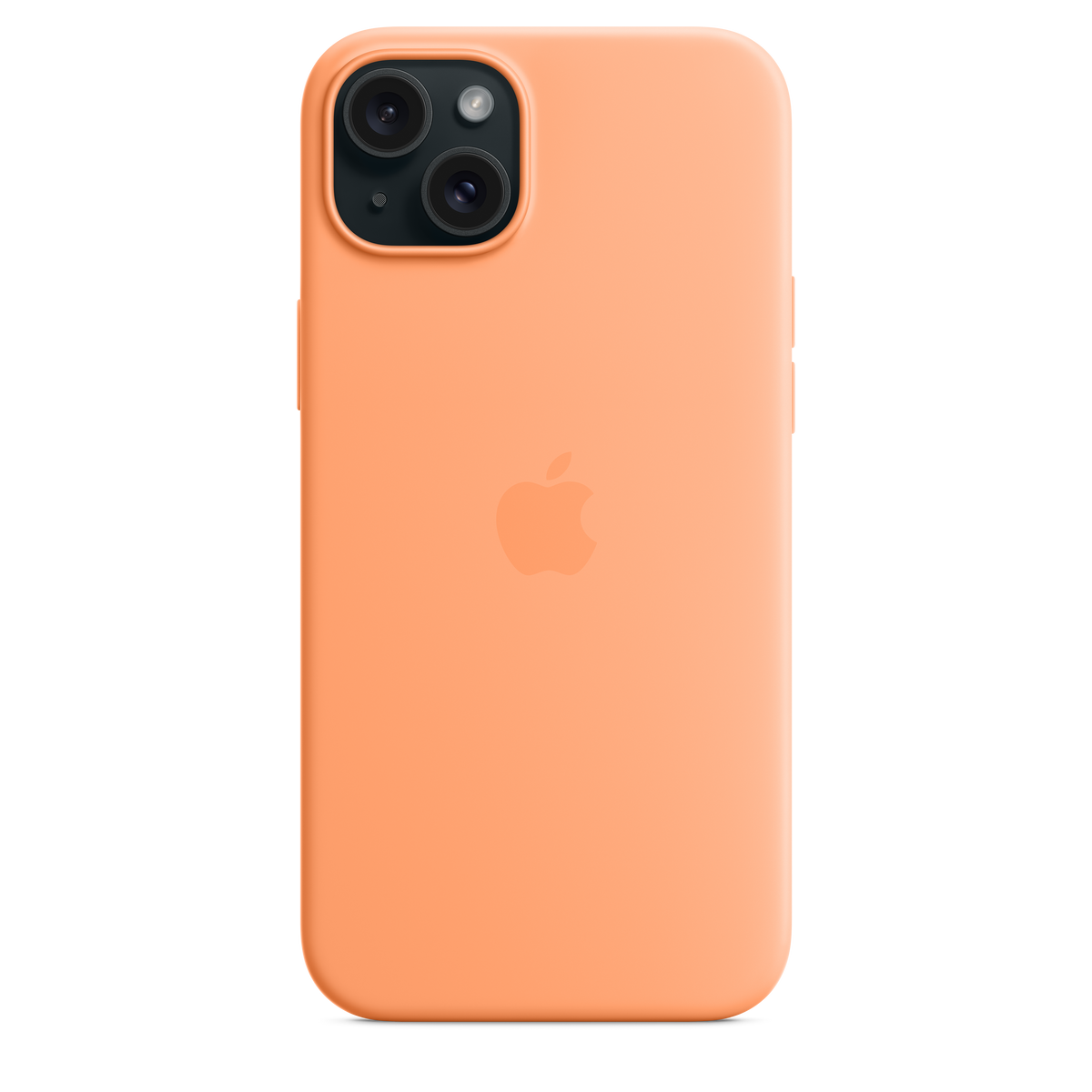 Funda de silicona con MagSafe para el iPhone 15 Plus - Naranja sorbete - Macnificos