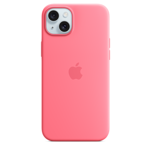 Funda de silicona con MagSafe para el iPhone 15 Plus - Rosa - Macnificos