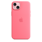 Funda de silicona con MagSafe para el iPhone 15 Plus - Rosa - Macnificos
