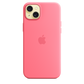 Funda de silicona con MagSafe para el iPhone 15 Plus - Rosa - Macnificos
