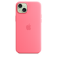 Funda de silicona con MagSafe para el iPhone 15 Plus - Rosa - Macnificos