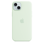Funda de silicona con MagSafe para el iPhone 15 Plus - Menta suave - Macnificos