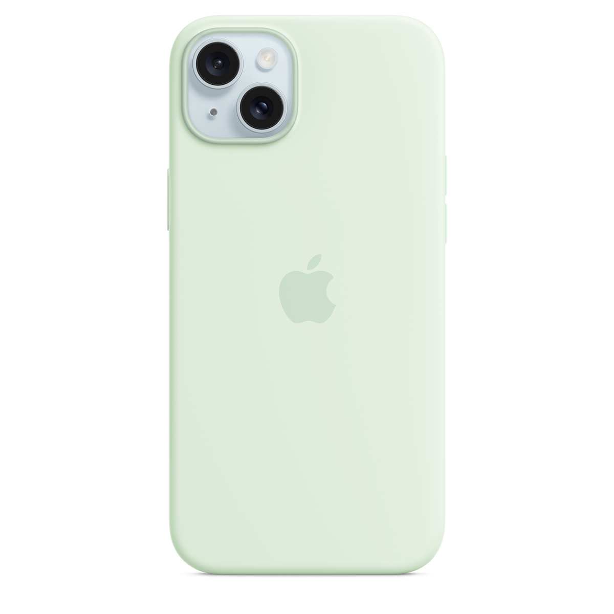 Funda de silicona con MagSafe para el iPhone 15 Plus - Menta suave - Macnificos