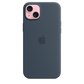 Apple Funda de Silicona MagSafe para iPhone 15 Plus Azul Tempestad