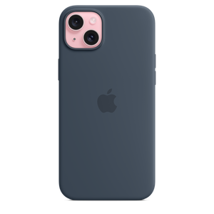 Apple Funda de Silicona MagSafe para iPhone 15 Plus Azul Tempestad