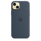 Apple Funda de Silicona MagSafe para iPhone 15 Plus Azul Tempestad