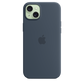 Apple Funda de Silicona MagSafe para iPhone 15 Plus Azul Tempestad