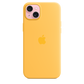 Funda de silicona con MagSafe para el iPhone 15 Plus - Amarillo solar - Macnificos