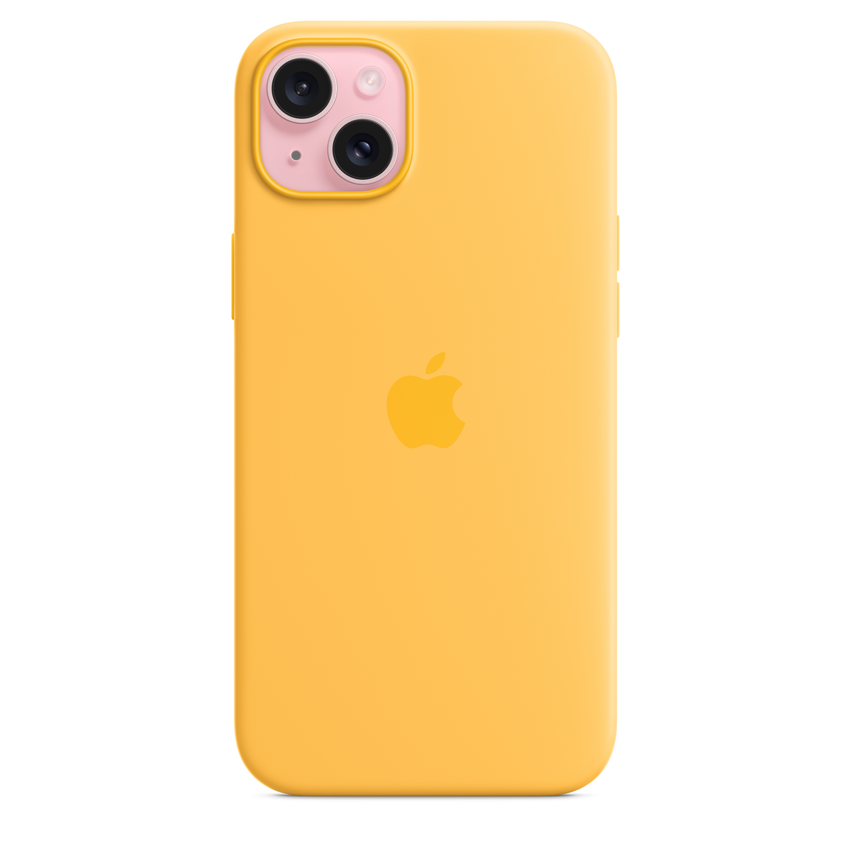 Funda de silicona con MagSafe para el iPhone 15 Plus - Amarillo solar - Macnificos