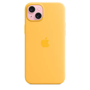 Funda de silicona con MagSafe para el iPhone 15 Plus - Amarillo solar - Macnificos