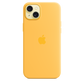Funda de silicona con MagSafe para el iPhone 15 Plus - Amarillo solar - Macnificos