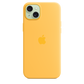 Funda de silicona con MagSafe para el iPhone 15 Plus - Amarillo solar - Macnificos