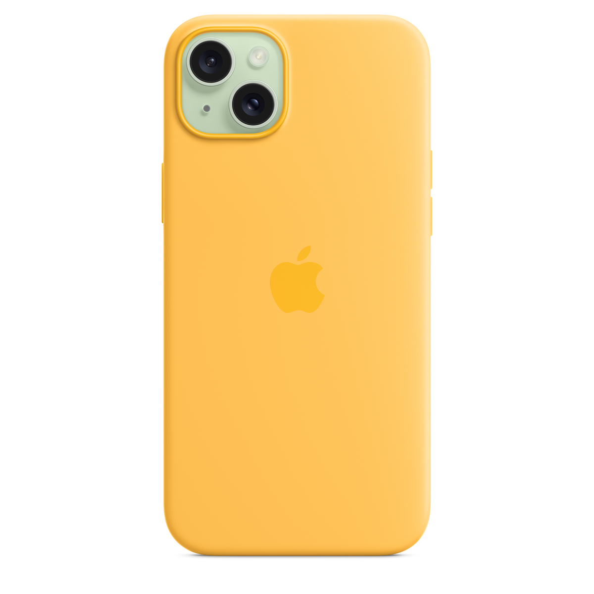 Funda de silicona con MagSafe para el iPhone 15 Plus - Amarillo solar - Macnificos