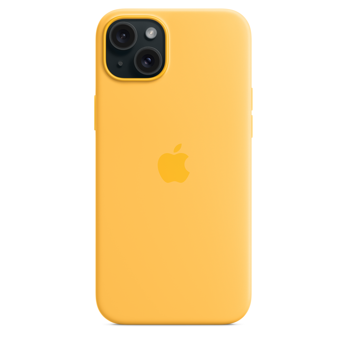 Funda de silicona con MagSafe para el iPhone 15 Plus - Amarillo solar - Macnificos