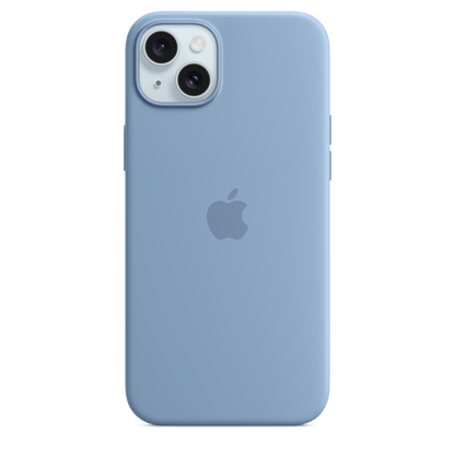 Funda de silicona con MagSafe para el iPhone 15 Plus - Azul invierno - Macnificos