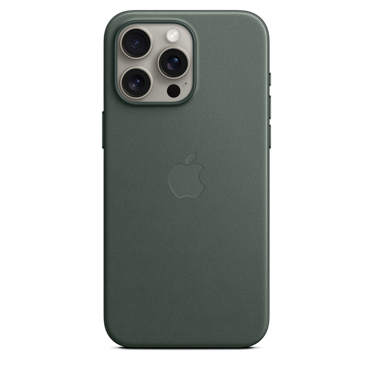 Funda de trenzado fino con MagSafe para el iPhone 15 Pro Max - Verde perenne - Macnificos