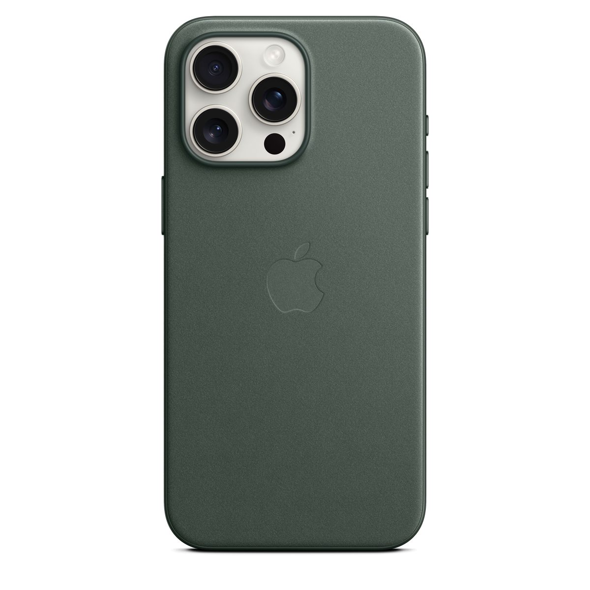 Funda de trenzado fino con MagSafe para el iPhone 15 Pro Max - Verde perenne - Macnificos