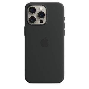 Apple Funda de Silicona MagSafe para iPhone 15 Pro Max Negro