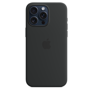 Apple Funda de Silicona MagSafe para iPhone 15 Pro Max Negro