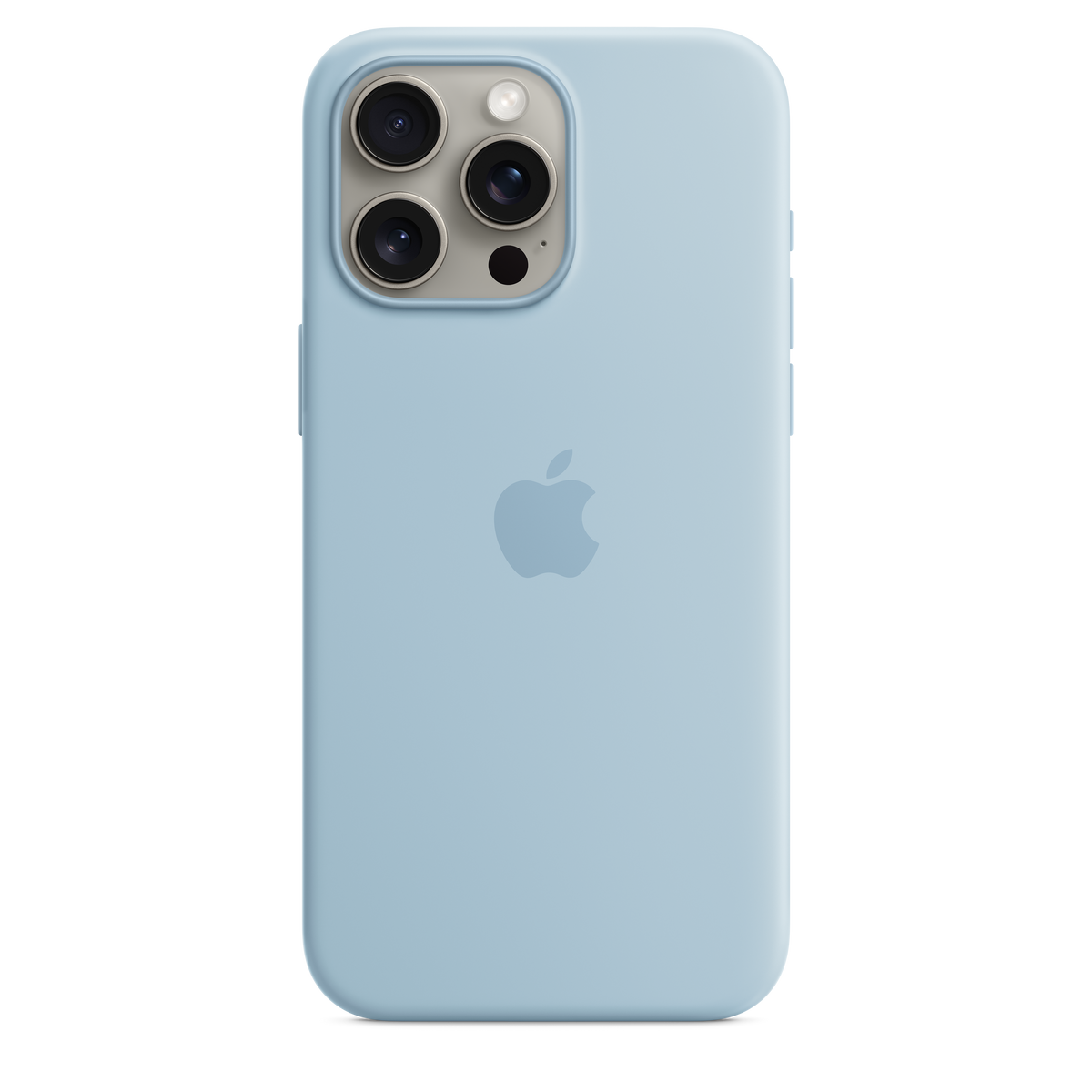Funda de silicona con MagSafe para el iPhone 15 Pro Max - Azul claro - Macnificos
