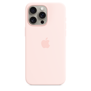 Apple Funda de Silicona MagSafe para iPhone 15 Pro Max Rosa Claro