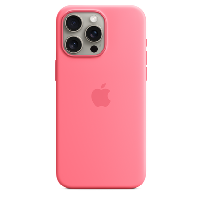 Funda de silicona con MagSafe para el iPhone 15 Pro Max - Rosa - Macnificos