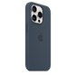 Apple Funda de Silicona MagSafe para iPhone 15 Pro Azul Tempestad