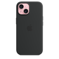 Apple Funda de Silicona MagSafe para iPhone 15 Negro