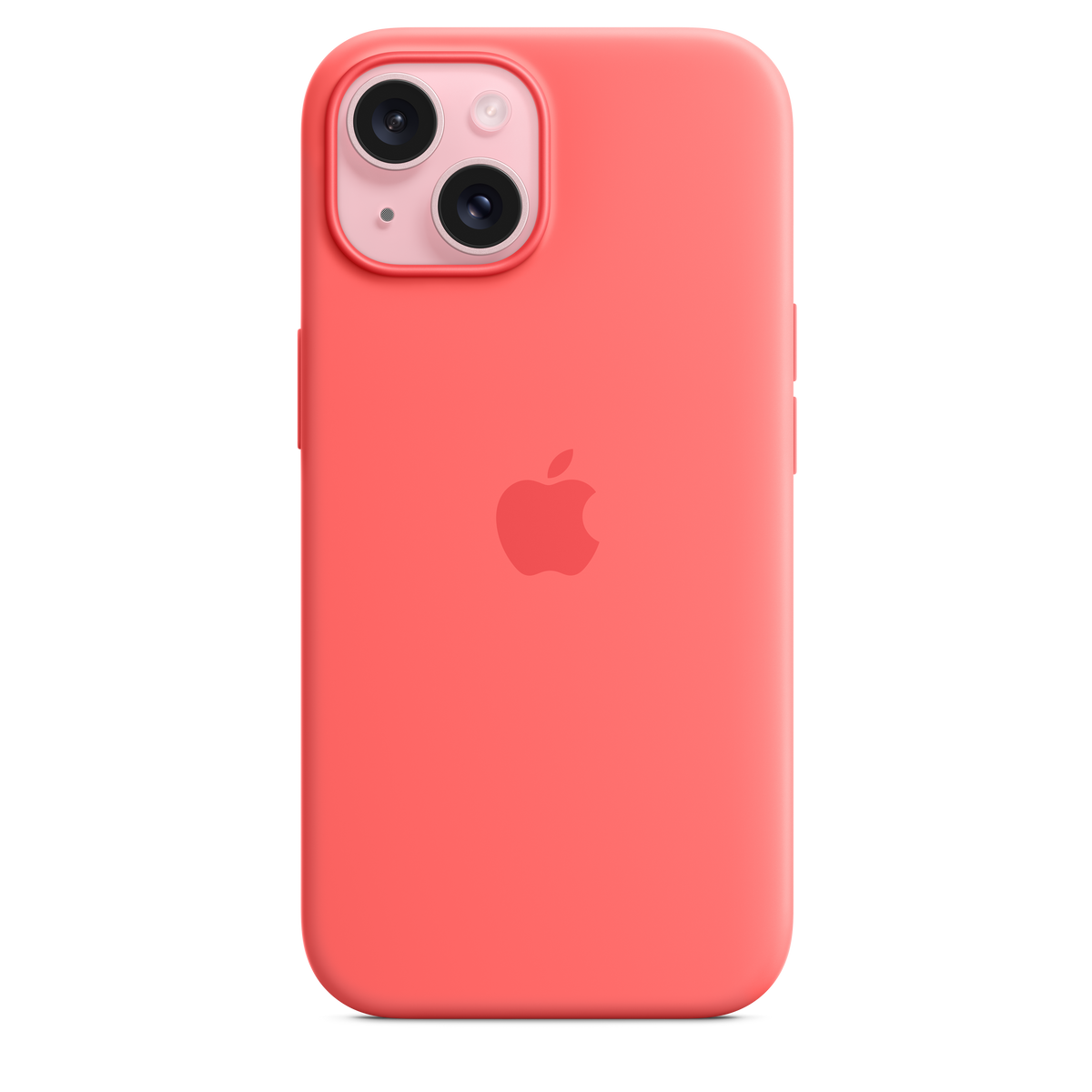 Funda de silicona con MagSafe para el iPhone 15 - Guayaba - Macnificos