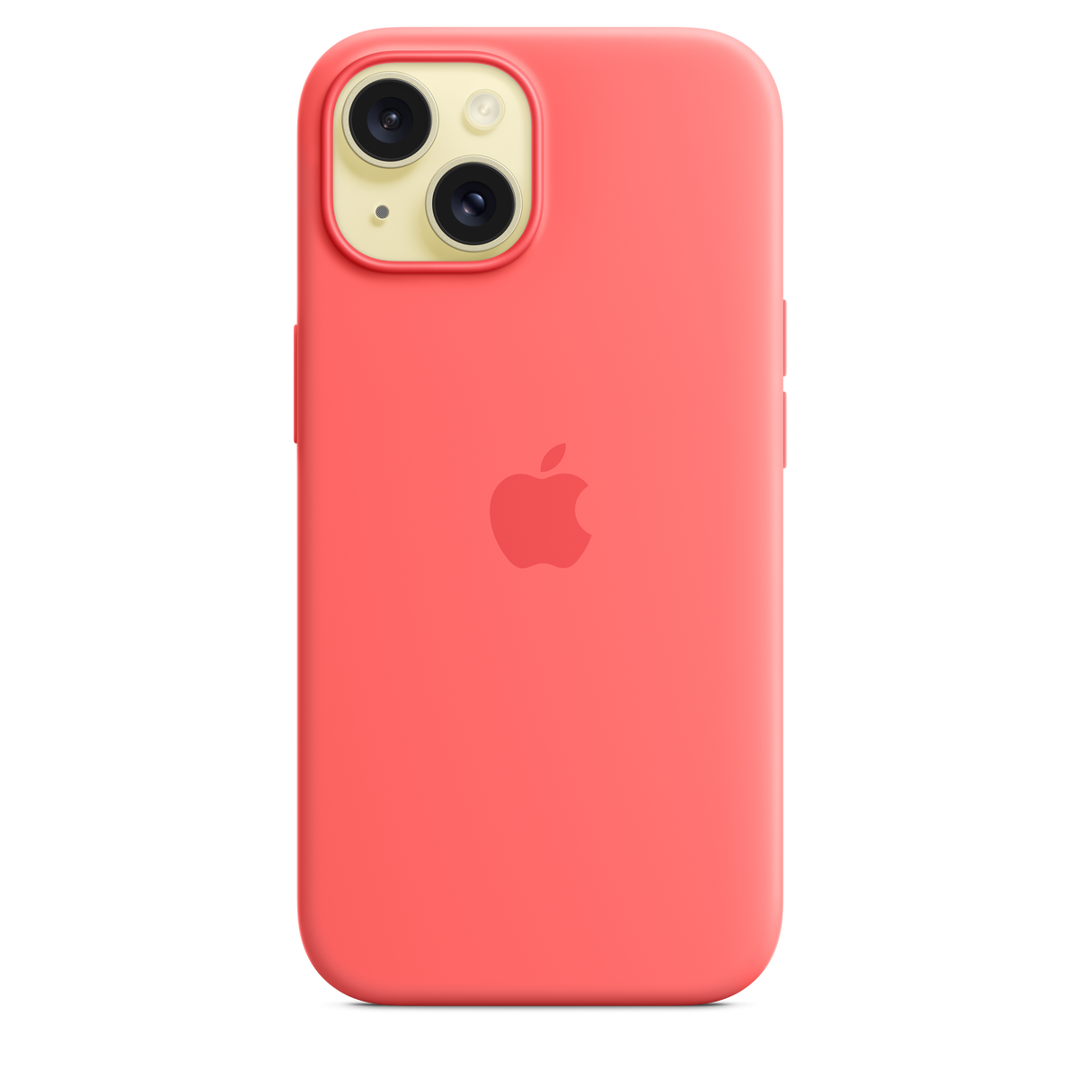 Funda de silicona con MagSafe para el iPhone 15 - Guayaba - Macnificos