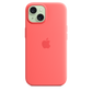 Funda de silicona con MagSafe para el iPhone 15 - Guayaba - Macnificos