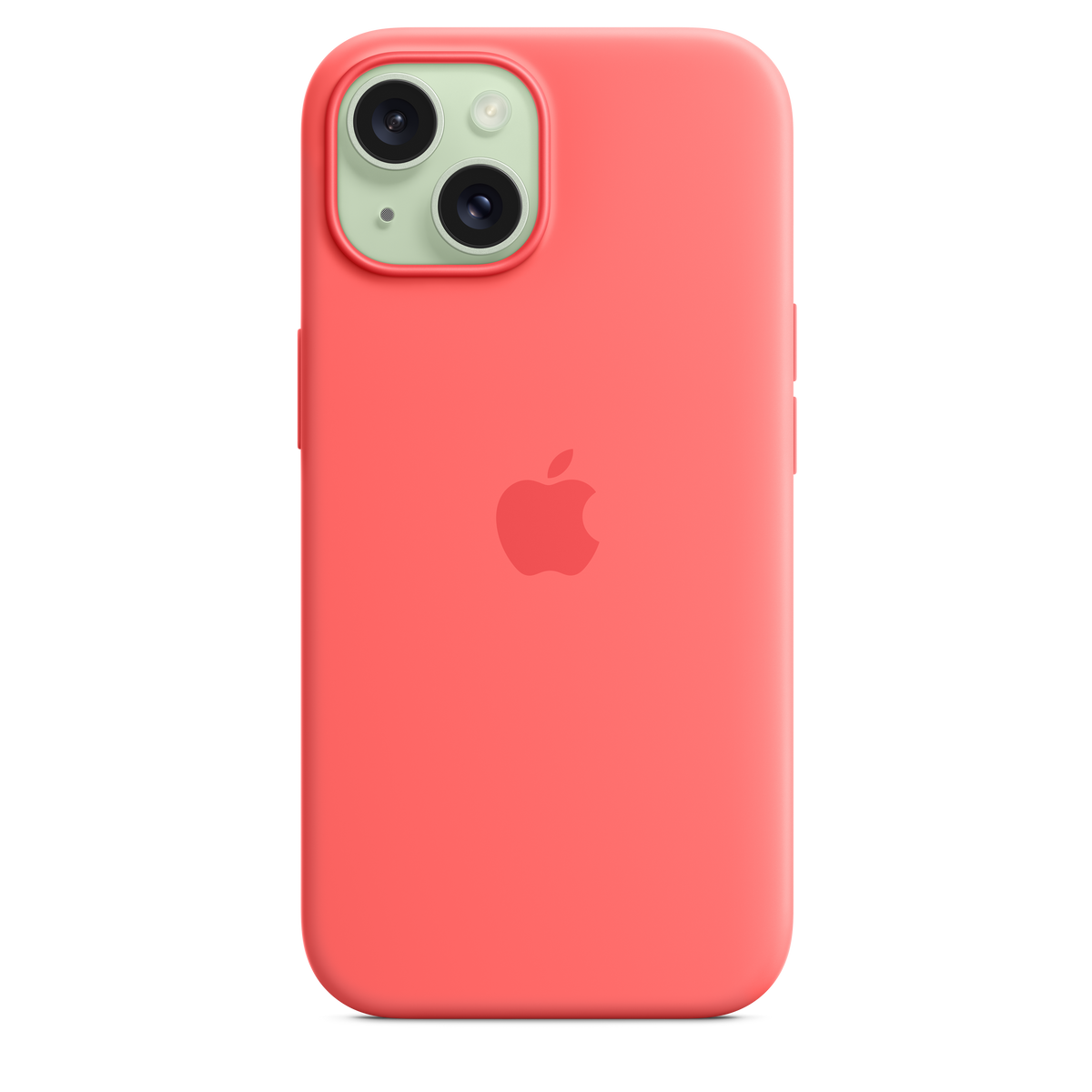 Funda de silicona con MagSafe para el iPhone 15 - Guayaba - Macnificos