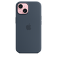 Apple Funda de Silicona MagSafe para iPhone 15 Azul Tempestad