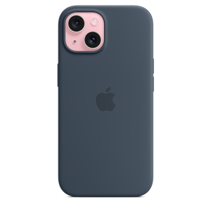 Apple Funda de Silicona MagSafe para iPhone 15 Azul Tempestad