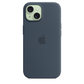 Apple Funda de Silicona MagSafe para iPhone 15 Azul Tempestad