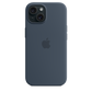Apple Funda de Silicona MagSafe para iPhone 15 Azul Tempestad