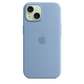Funda de silicona con MagSafe para el iPhone 15 - Azul invierno - Macnificos
