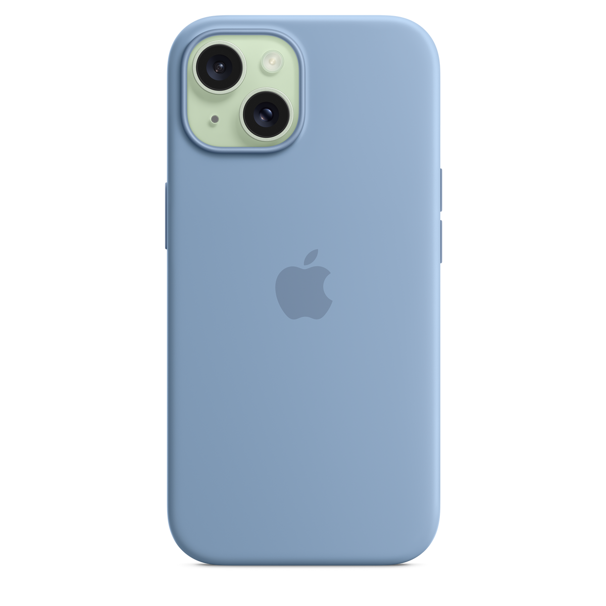 Funda de silicona con MagSafe para el iPhone 15 - Azul invierno - Macnificos