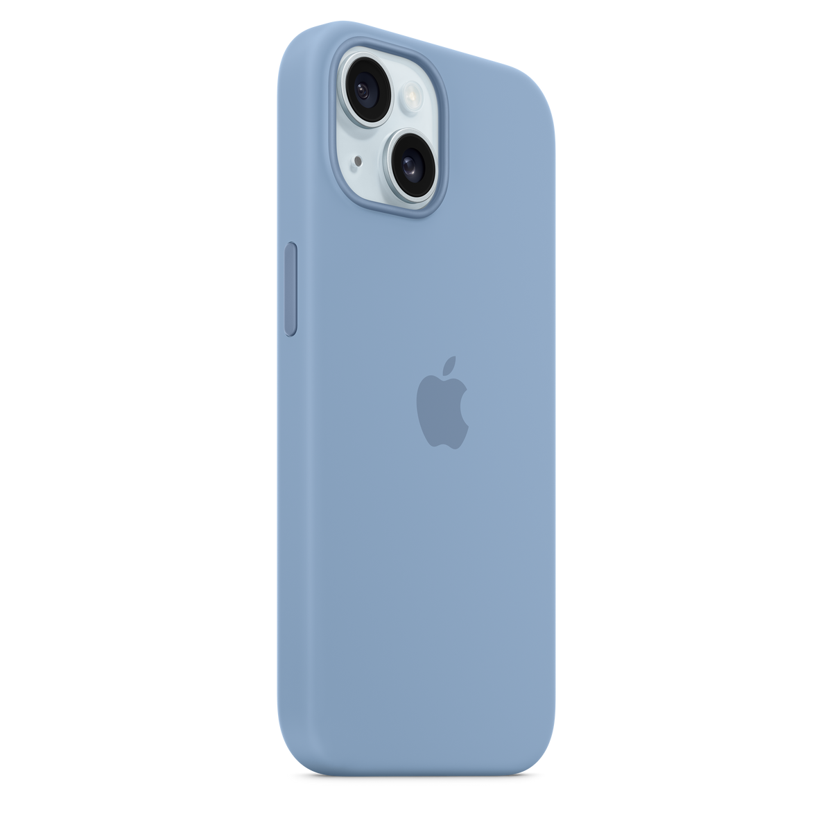 Funda de silicona con MagSafe para el iPhone 15 - Azul invierno - Macnificos