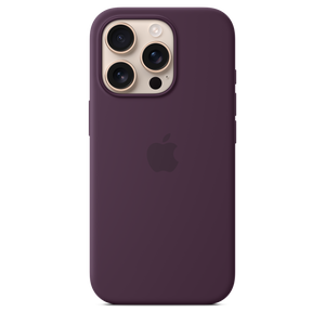 Funda de silicona con MagSafe para el iPhone 16 Pro - Ciruela
