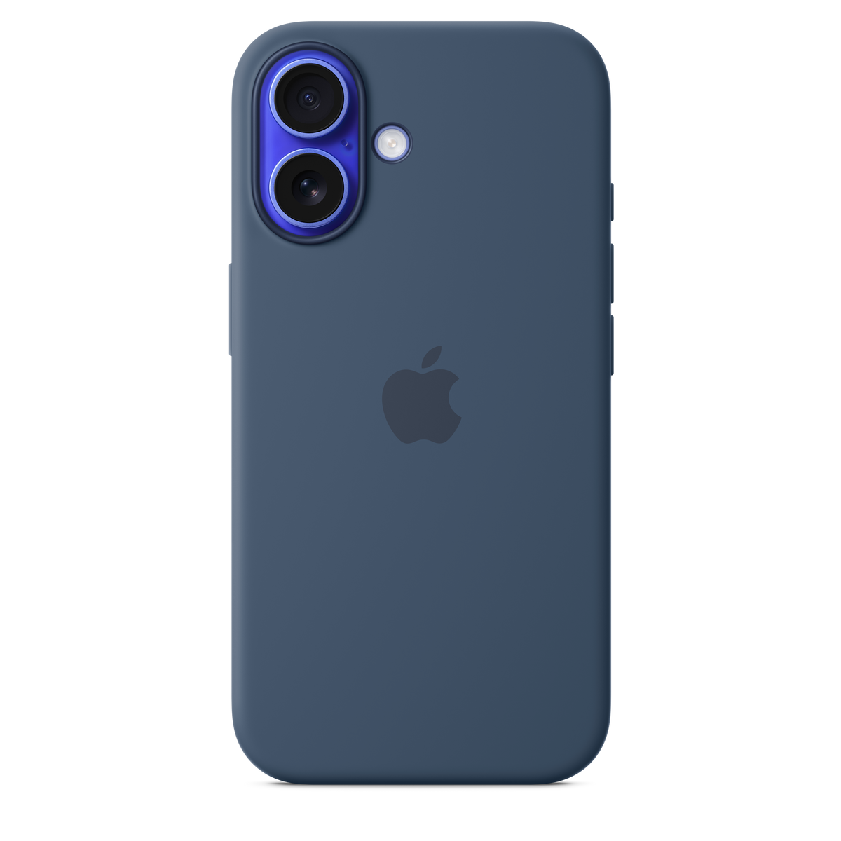 Funda de silicona con MagSafe para el iPhone 16 - Azul denim