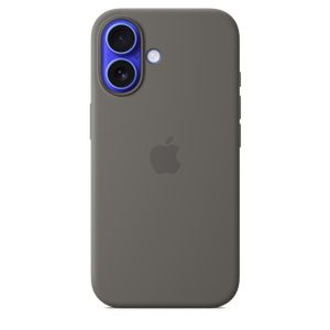 Funda de silicona con MagSafe para el iPhone 16 - Gris piedra