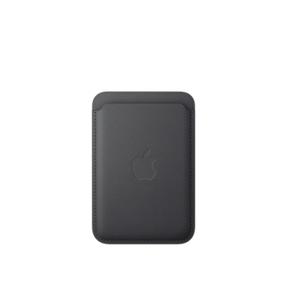 Cartera de trenzado fino con MagSafe para el iPhone - Negro