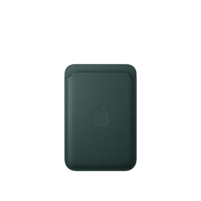 Cartera de trenzado fino con MagSafe para el iPhone - Verde oscuro
