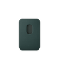 Cartera de trenzado fino con MagSafe para el iPhone - Verde oscuro